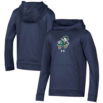 Youth Under Armour Navy Notre Dame Fighting Irish Leprechaun Fleece Pullover Hoodie