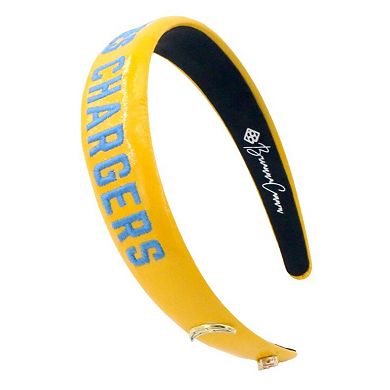 Brianna Cannon Los Angeles Chargers Thin Embroidered Headband