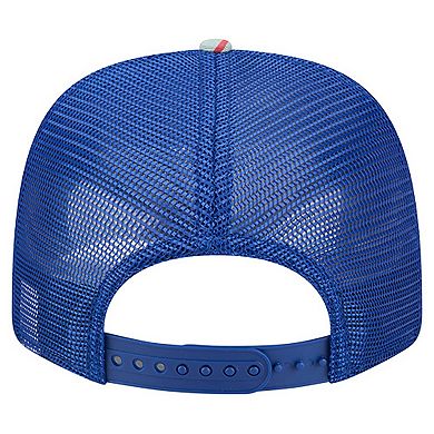 Men's New Era Denim/Royal Chicago Cubs Aztec Denim 9SEVENTY Adjustable Hat