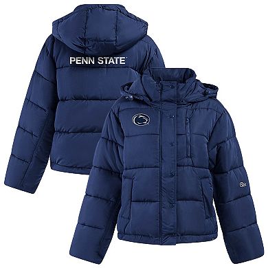 Women's Hype and Vice Navy Penn State Nittany Lions Full-Zip Puffer Jacket
