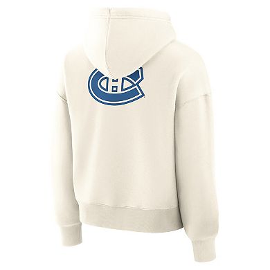 Women's Fanatics Cream Montreal Canadiens Neutral Zone Legacy Hoodie