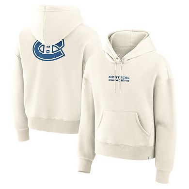 Women's Fanatics Cream Montreal Canadiens Neutral Zone Legacy Hoodie