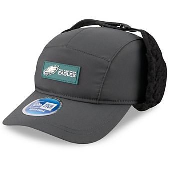 Men's New Era Charcoal Philadelphia Eagles 2025 Sideline Cold Weather Runner Dog Ear Adjustable Hat
