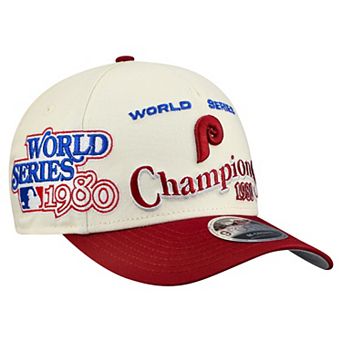Men's New Era Cream/Red Philadelphia Phillies World Series 9FORTY M-Crown A-Frame Adjustable Hat