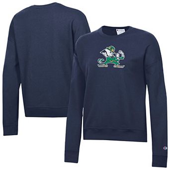 Women's Champion Navy Notre Dame Fighting Irish Powerblend Sweatshirt