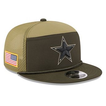 Men's New Era Dark Green Dallas Cowboys 2025 Salute to Service Split Panel 9FIFTY Snapback Hat