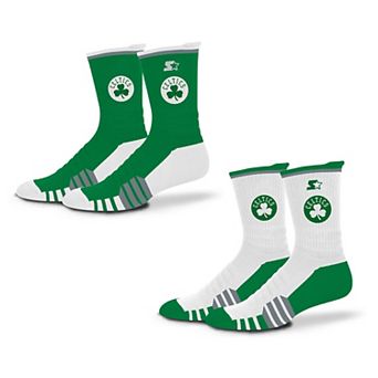 Unisex Starter Kelly Green/White Boston Celtics Breakaway Crew Sock 2 Pack
