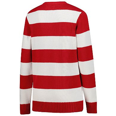 Unisex Uscape Apparel White Wisconsin Badgers Renew Knit Stadium Sweater