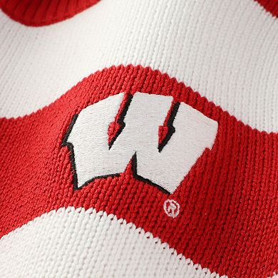 Unisex Uscape Apparel White Wisconsin Badgers Renew Knit Stadium Sweater