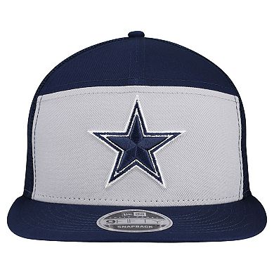 Men's New Era Gray/Navy Dallas Cowboys Outdoor Split Panel 9FIFTY Snapback Hat