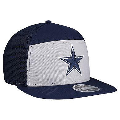 Men's New Era Gray/Navy Dallas Cowboys Outdoor Split Panel 9FIFTY Snapback Hat