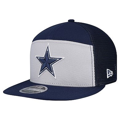 Men's New Era Gray/Navy Dallas Cowboys Outdoor Split Panel 9FIFTY Snapback Hat
