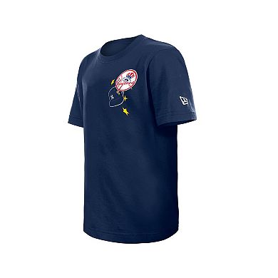 Youth New Era Navy New York Yankees Stars & Cap T-Shirt