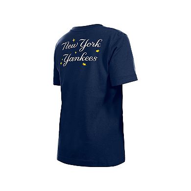 Youth New Era Navy New York Yankees Stars & Cap T-Shirt
