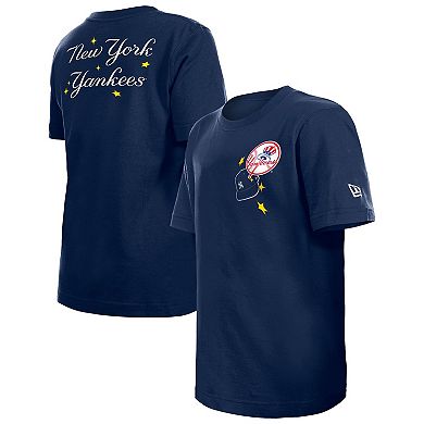 Youth New Era Navy New York Yankees Stars & Cap T-Shirt