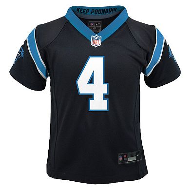 Preschool Nike Tetairoa McMillan Black Carolina Panthers Team Game Jersey