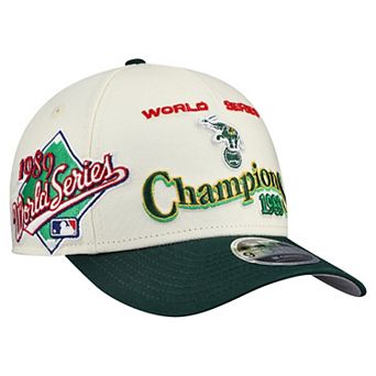 Men's New Era Cream/Green Oakland Athletics World Series 9FORTY M-Crown A-Frame Adjustable Hat