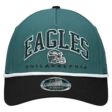 Preschool New Era Green/Black Philadelphia Eagles Arch COOLERA 9FORTY A-Frame M-Crown Adjustable Hat