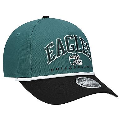 Preschool New Era Green/Black Philadelphia Eagles Arch COOLERA 9FORTY A-Frame M-Crown Adjustable Hat
