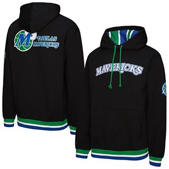 Unisex Mitchell & Ness Black Dallas Mavericks Vintage Heavyweight Hoodie