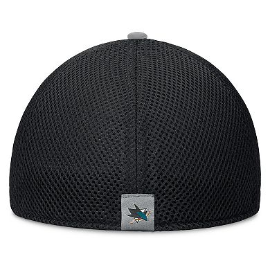 Men's Fanatics Black San Jose Sharks Fundamentals Span Flex Hat