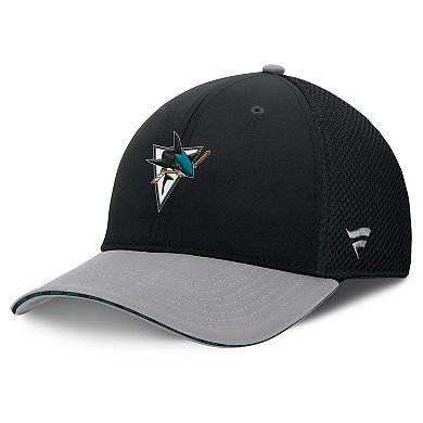 Men's Fanatics Black San Jose Sharks Fundamentals Span Flex Hat