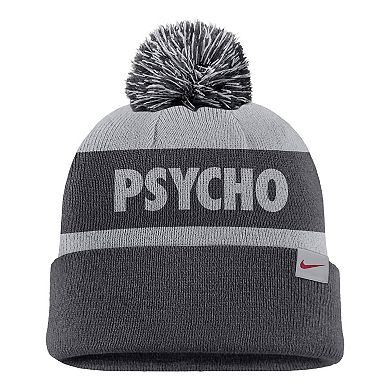 Men's Nike Anthracite/Gray Air Force Falcons Rivalry Peak Stripe Beanie