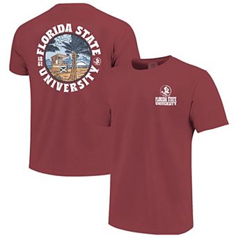 Men's Garnet Florida State Seminoles Comfort Colors Thick Lined Landscape T-Shirt