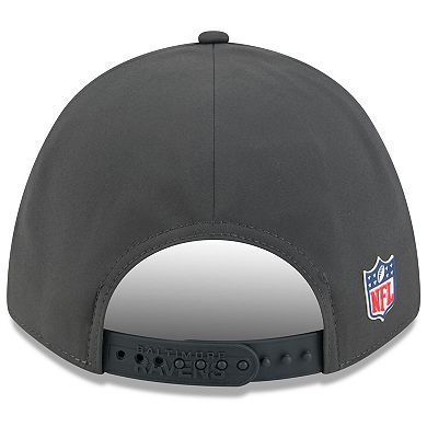 Men's New Era Charcoal Baltimore Ravens 2025 Sideline Cold Weather 9FORTY M-Crown Adjustable Hat