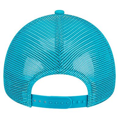 Youth New Era Aqua Miami Dolphins Main A-Frame 9FORTY Adjustable Hat