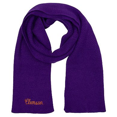 ZooZatz Purple Clemson Tigers Fashion Knit Scarf
