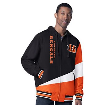Men's G-III Sports by Carl Banks Black/Charcoal Cincinnati Bengals Dual Threat Reversable Full-Zip Hooded Jacket