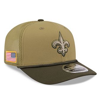 Men's New Era Green New Orleans Saints 2025 Salute to Service 9SEVENTY Adjustable Hat