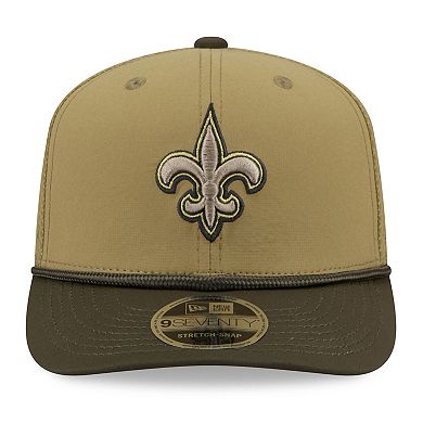 Men's New Era Green New Orleans Saints 2025 Salute to Service 9SEVENTY Adjustable Hat