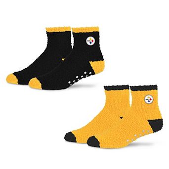 Women's Starter Black/Gold Pittsburgh Steelers Home and Away Cozy Socks 2 Pack