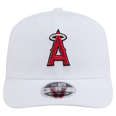 Men's New Era White Los Angeles Angels COOLERA 9SEVENTY Adjustable Hat