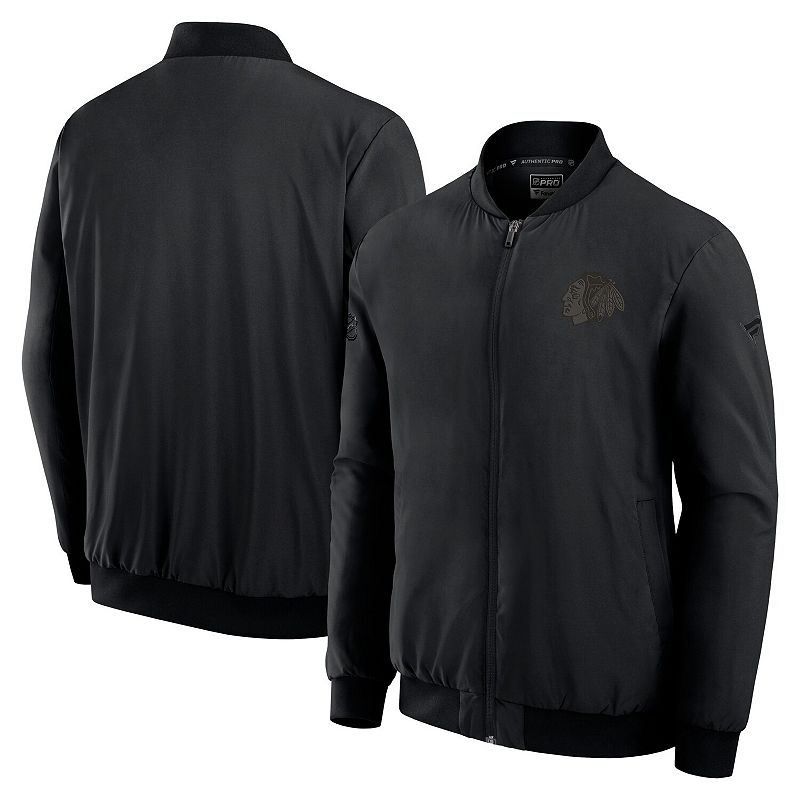Men's Fanatics Black Chicago Blackhawks Authentic Pro Road