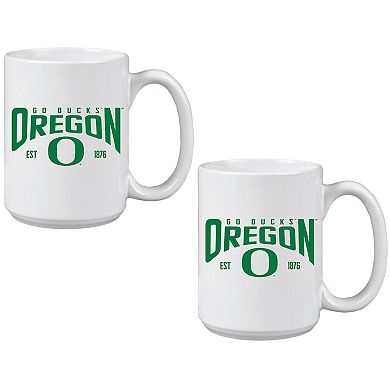 Oregon Ducks 15oz. Mug Two-Pack