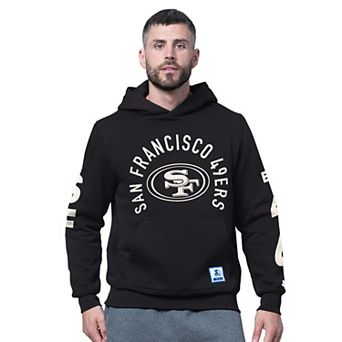 Men's Starter Black San Francisco 49ers Handoff Fleece Hoodie Sweatshirt
