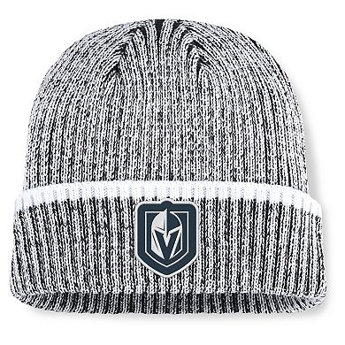Men's Fanatics Charcoal/White Vegas Golden Knights Fundamental Haze Cuffed Knit Hat