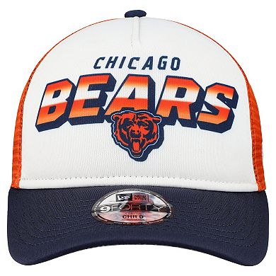 Preschool New Era White Chicago Bears 9FORTY A-Frame Adjustable Hat