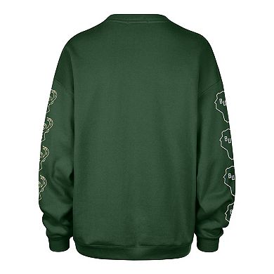 Women's '47 Hunter Green Milwaukee Bucks Go Big Oversized Sweatshirt