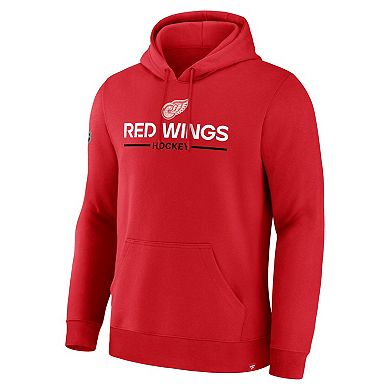 Men's Fanatics Red Detroit Red Wings Centennial Fleece Hoodie
