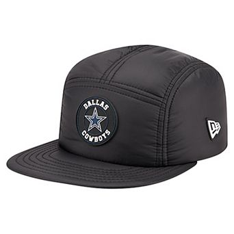 Men's New Era Black Dallas Cowboys Quilted Camper Adjustable Hat