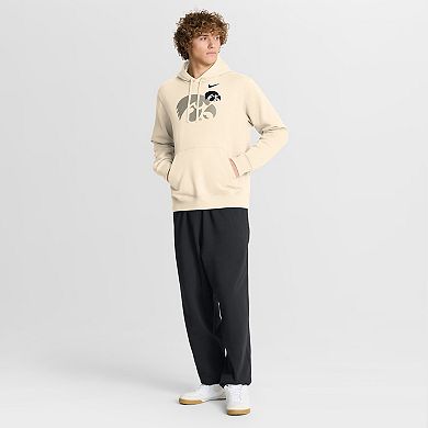 Men's Nike Cream Iowa Hawkeyes Campus Shadow Hoodie