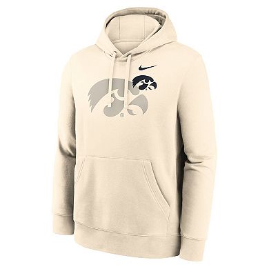 Men's Nike Cream Iowa Hawkeyes Campus Shadow Hoodie