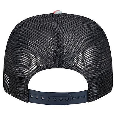 Men's New Era Denim/Navy Atlanta Braves Aztec Denim 9SEVENTY Adjustable Hat