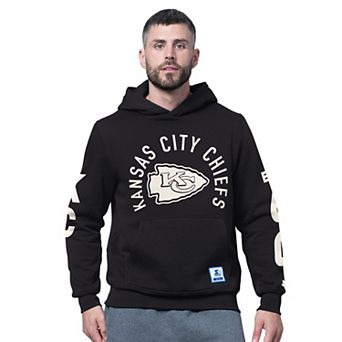 Men's Starter Black Kansas City Chiefs Handoff Fleece Hoodie Sweatshirt