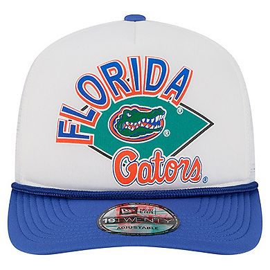 Men's New Era White Florida Gators Diamond 19TWENTY Golfer Adjustable Hat