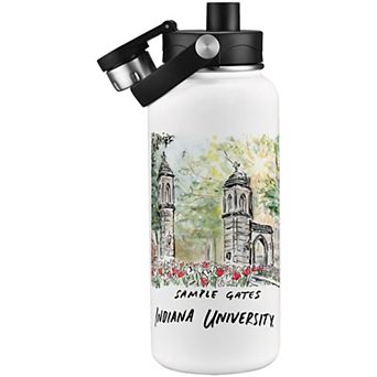 Indiana Hoosiers Laura Wilcox Watercolors 34oz. Water Bottle